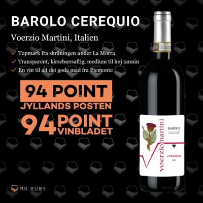 2018 Barolo cru "Cerequio", Voerzio Martini, Italien
